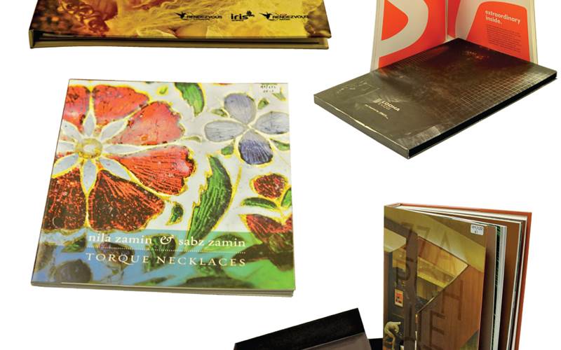 PrintWeek India Catalogue Printer of the Year 2013 - Silverpoint Press. The catalogue was printed for Lodha Dwellers. It had a print run of 1,000 copies. The text job was printed on 200gsm Impressive Absolut while using five-colour, CMYK and special orange. The two+two-colour printed cover included offline UV curing on silver laminated card