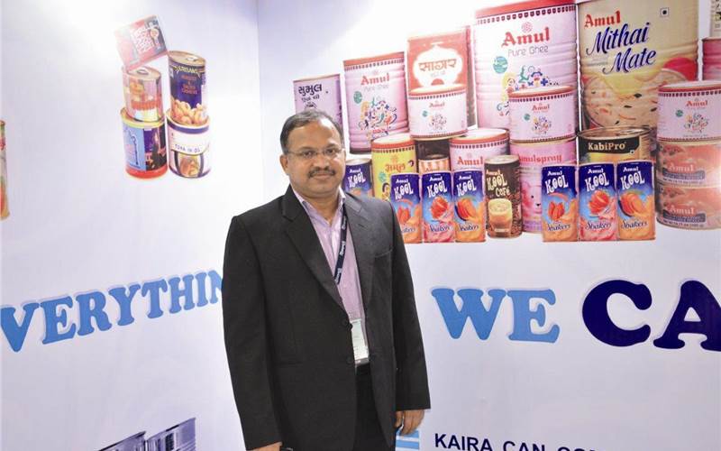 Kaira Can, which is targeting the dairy segment with metal cans, has three plants in Gujarat, running five Soudronic can making lines and printing and coating machines from Crabtree. The latest line, installed in 2014, has a speed of 450 cans per minute
