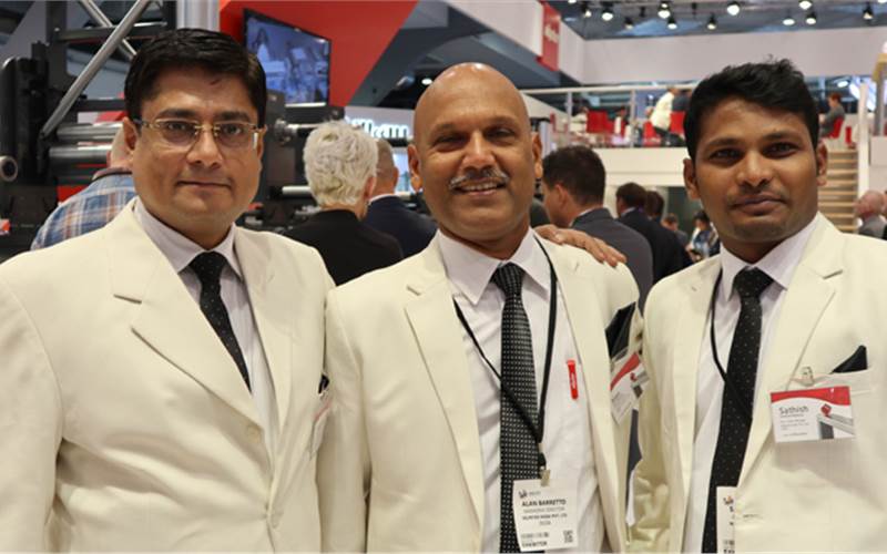 Team Nilpeter: (l-r) Manish Kapoor, Alan Barretto and Sathish Khanna K