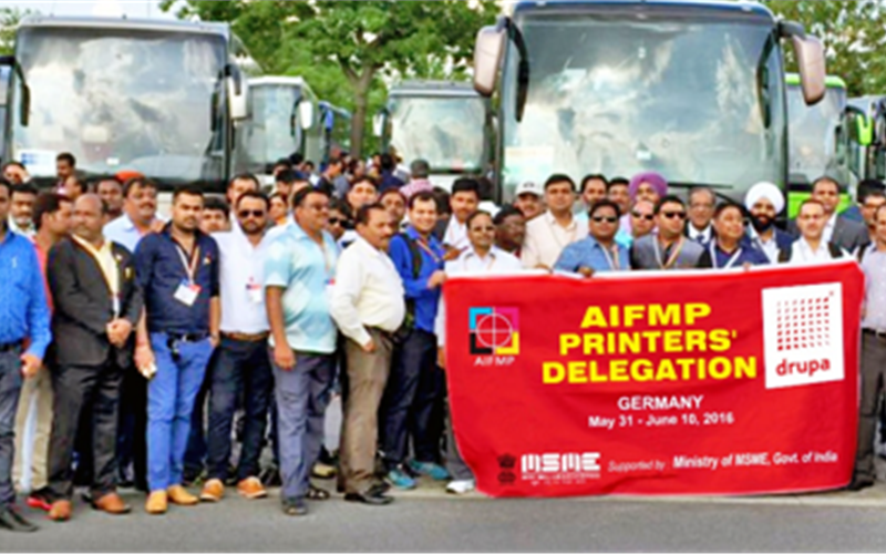 AIFMP receives Rs 5,00,000 reimbursement for Drupa delegates