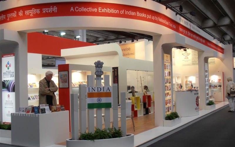 The National Book Trust, India and Central SahityaAkademipresented a collective exhibition of books from India.