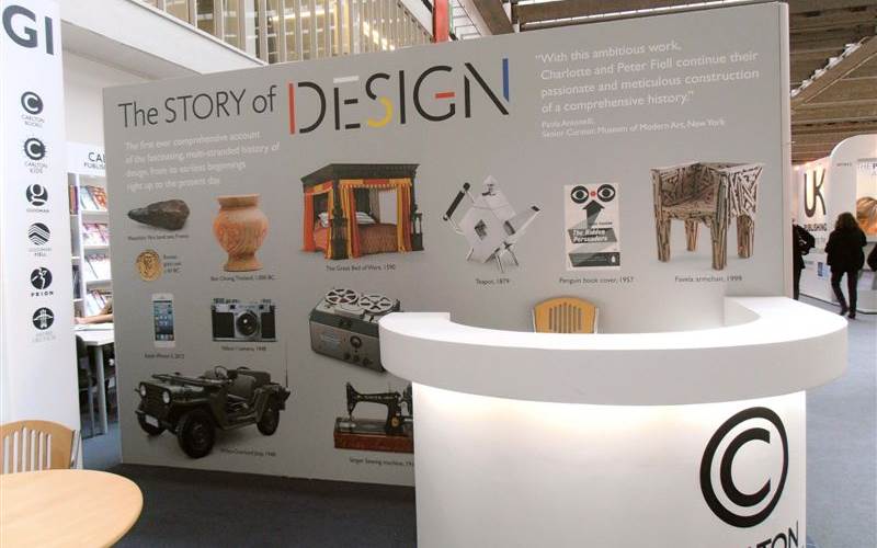 The story of design illustrated on a display panel.