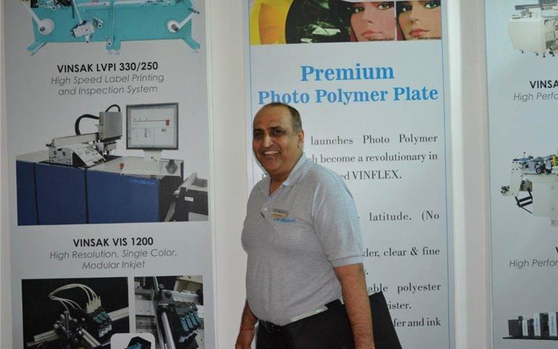 Creed Engineers showcased its Vinsak LVPI, which Ranesh Bajaj, managing director of the company, claims, is the perfect solution when it comes to printing personalised security labels with fully variable information, or frequently changing print