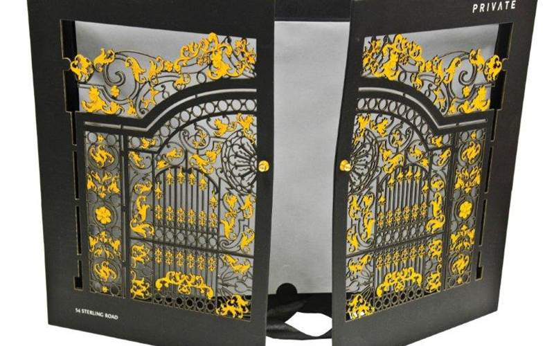 The Akshaya brochure box was printed on a Mitsubishi Diamond 1000 followed by post-press applications like strategic embossing, die punching to create the intricate design