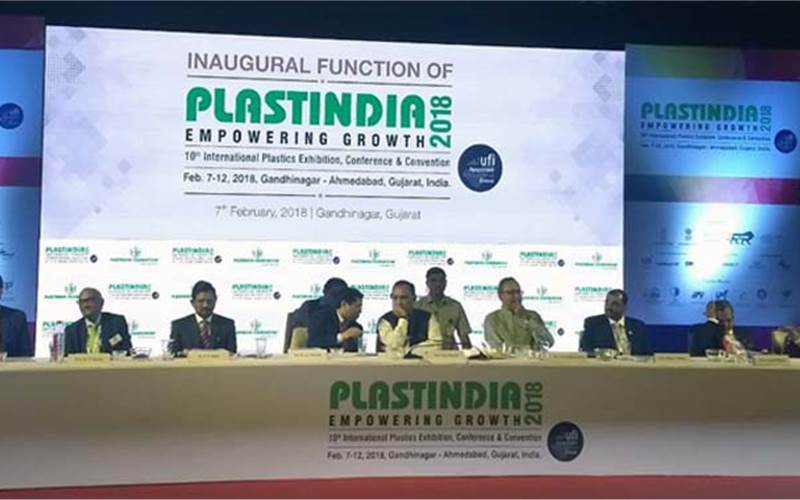Gujarat CM inaugurates PlastIndia in Gandhinagar