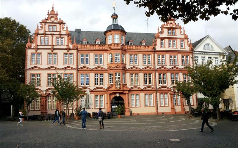 The Gutenberg Museum in Mainz, an hour by train from Frankfurt. It is one of the oldest museums of printing in the world. It was founded in 1900 to honour Johannes Gutenberg, the inventor of the moveable type.
