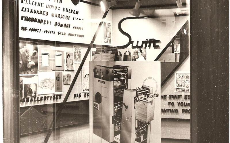 Swifts stall at a printing exhibition