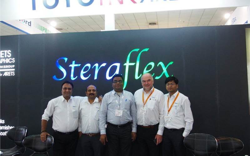 Arets Graphics, in collaboration with Toyo Ink India, its new Indian subsidiary, introduced a new series of UV flexo inks at Labelexpo 2014. The launch was presided over by Kotaro Yoshida, the new CEO of Toyo Ink India and Luc Dehandschutter, global manager, Arets Graphics, at the Toyo Arets stall.