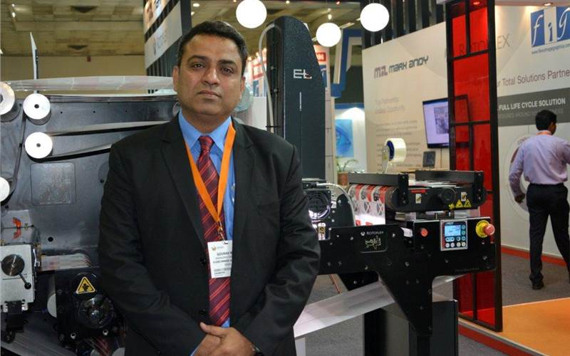 At Labelexpo India 2014, Flexo Image Graphics sold five Rotoflex VSI 330 slitter rewinder machines with 100 percent fault detection systems. Among them, the machine showcased at the expo be installed at the shop floor of Noida-based Jain Transfer Products