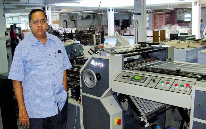R Jayaraman, director of Chennai based Multivista, says that he invested in a Diploma folder to boost the capacity of book printing