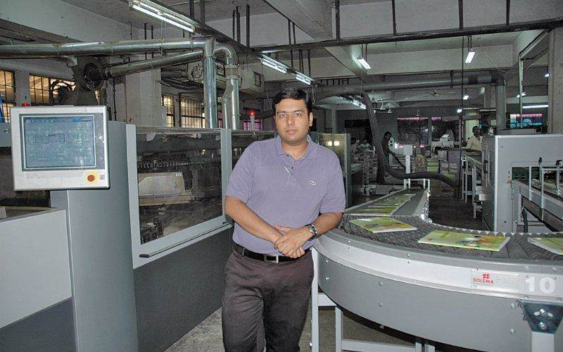 Nikhil Mittal at the helm of affairs at Sona Printers says the trial run of the Eurobind 4000 has left his customers spell bound