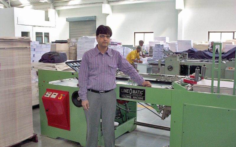 The Line O Matic is just right for high-volume paper folding, says Nilesh Jain director of the Indore-based notebook manufacturer, Vijayshri Notebooks