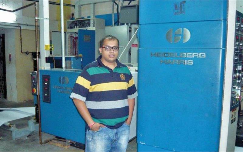 Shekhar Bihani of SAP Print Solutions, says the web press has the capability to print fifth special colour which gives an edge over the competition.