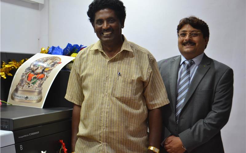KS Madan Mohan of Techno Offset Printers with Puneet Datta of Canon