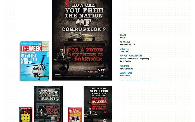 The perfect blend: BBH booked the inside front cover space of magazines. Quizzed the Vat Man based on the cover story. This answer was the Vat Man's take on the story, "witty and ironic" says Barrett.
Till date, you can see the Vat Man appear in 50 magazines and as Barrett claims, 'they are going strong'. Go ahead, hear to what the Vat Man has to say!