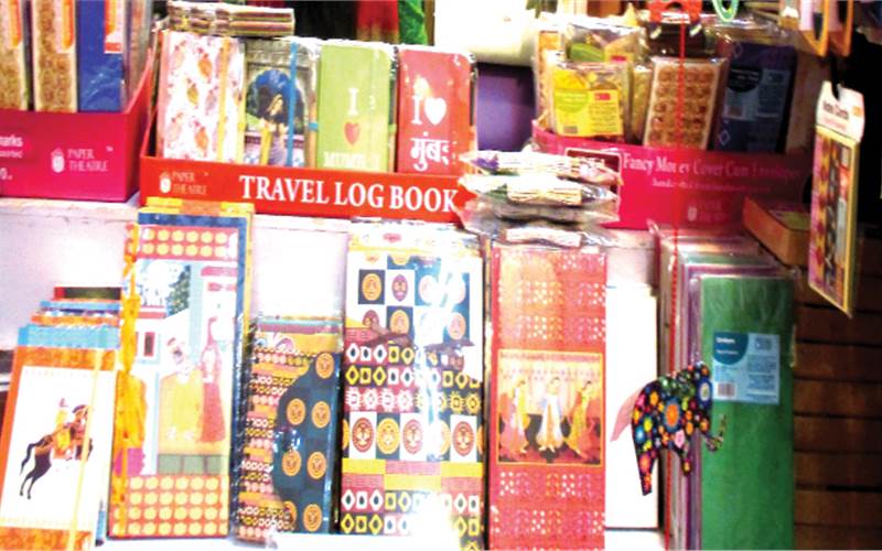 Art of printing blank sheets at Delhi Book Fair