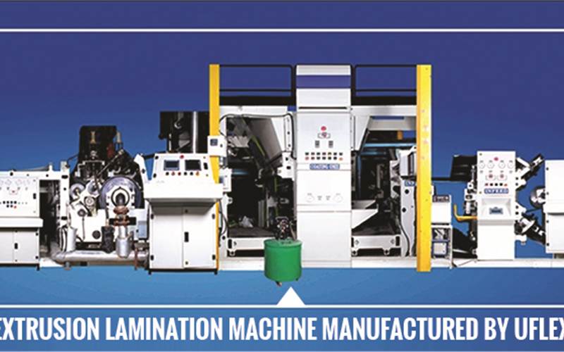 The extrusion lamination machine manufactured by Uflex