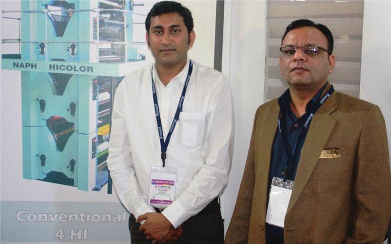 Noida-based web offset printing presses manufacturer, Naph Graphics, promoted its Koncept web offset printing press at the show.