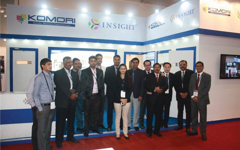 Delhi-based, Insight Communication, which represents Glunz & Jensen, HP, Kodak, Komori, Screen, Scheider, Soma Engineering, and Xerox, promoted the Komori LS 32 printing press at the show.
