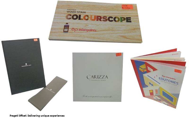 PrintWeek India PUR-Book Maker of the Year 2015 - Pragati Offset. Pragati’s four samples, Asian Paints’ Edutone, Wood Stain Colourscope, Carizza for Shah Luxury and The Imperial Edge for SD Corp all had critical binding elements, which was well accomplished with the use of PUR binding. Run lengths of the books ranged from 500 to 5,000 prints