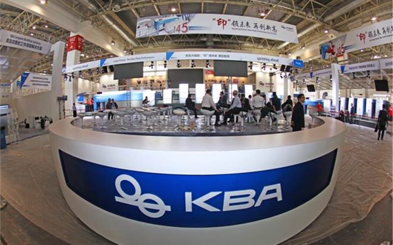 KBA presented a raft of presses on its 1,050 sq/m stand under the banner ‘sprinting ahead’. The company received more than ten contracts on the first day of the show