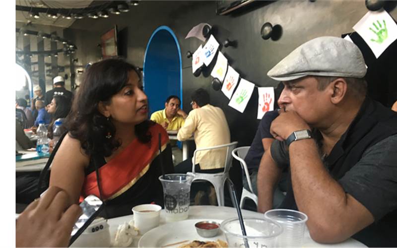 Piyush Mishra with a visitor