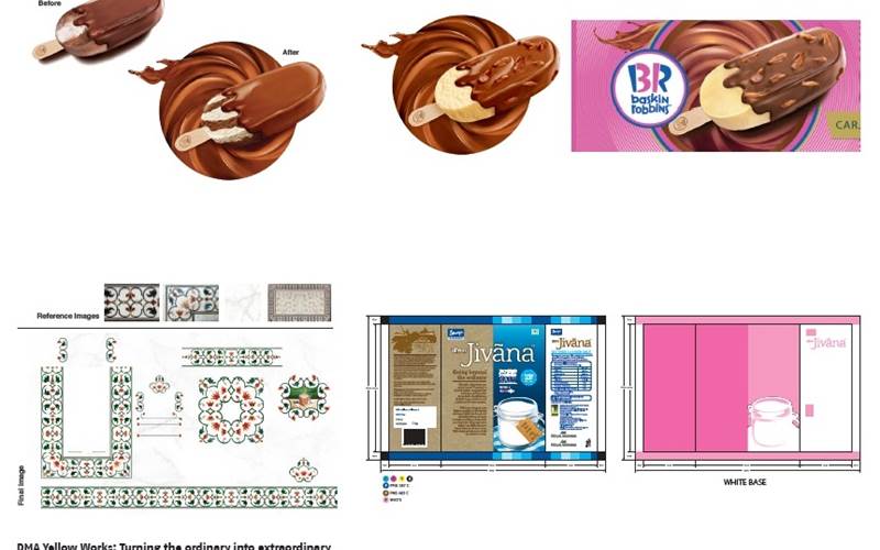 PrintWeek India Creative Repro Company of the Year 2015 - DMA Yellow Works. The Mumbai firm took home the award on the strength of its artwork creation with colour separation and image creation and rendering jobs for Baskin-Robbins and Taj Mahal Tea, among others