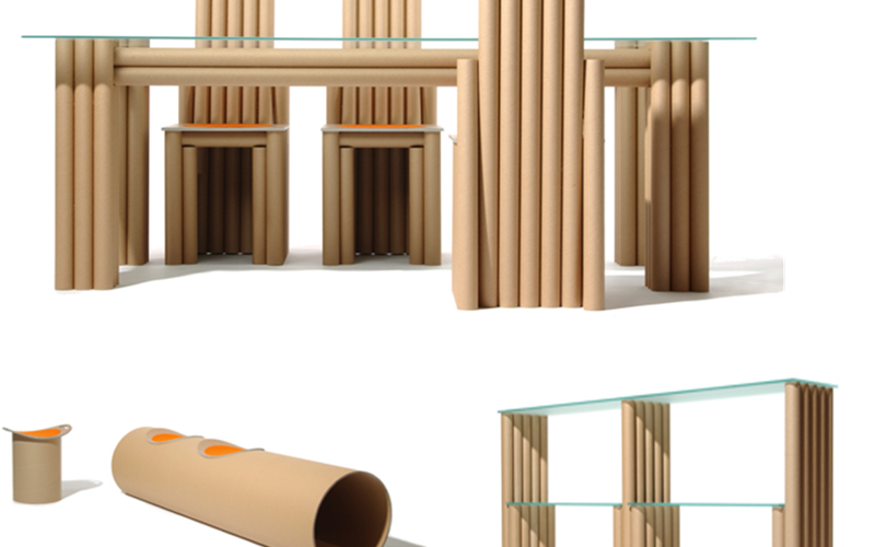 Push Design introduced the concept of disposable office. It has created a range of office furniture made from recycled paper.