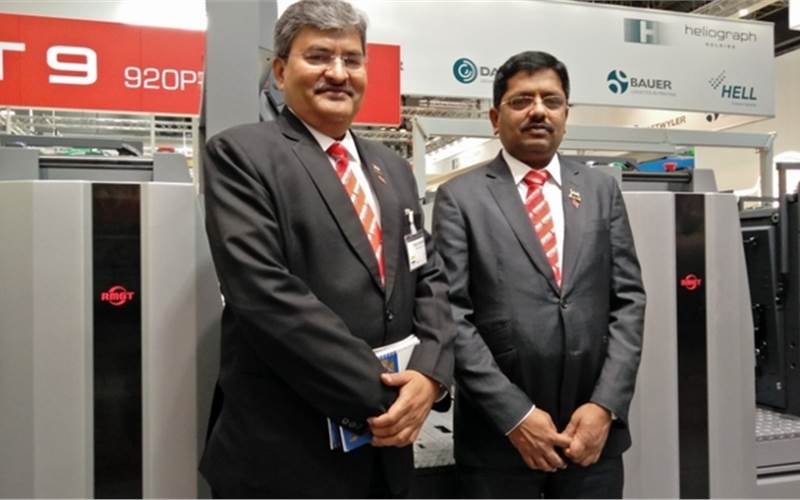 Team Provin at Drupa - Kaushal (l) and N Pradeep