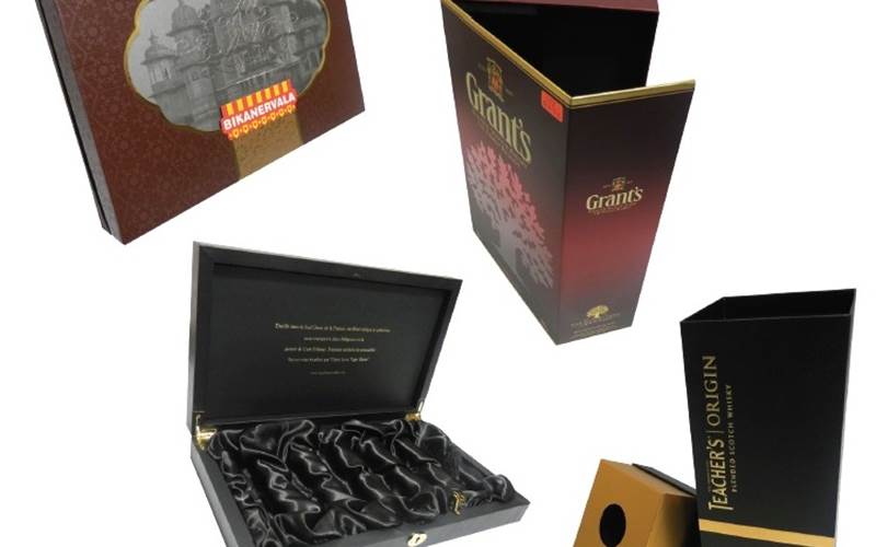 PrintWeek India Packaging Converter of the Year (Luxur) 2015 - Pragati Pack. Pragati Pack’s Joy – Celebration Sweet Box for Bikanervala, Teacher’s Origin Whiskey for Beam Global, Tigre Blanc Vodka for Tigre Vodkar, and Grants Whiskey – The Family Reserve for William Grant and Sons encompass high-value luxury
