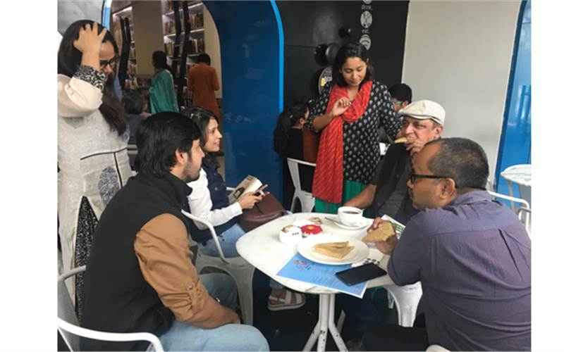 Piyush Mishra with visitors