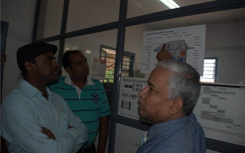 Heidelberg’s Ashokan Krishnamoorthy demonstrated the working of Heidelberg Suprasetter A75 CTP