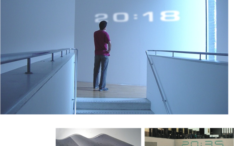 Thermochromatic concrete enables dynamic information to be displayed within concrete surfaces