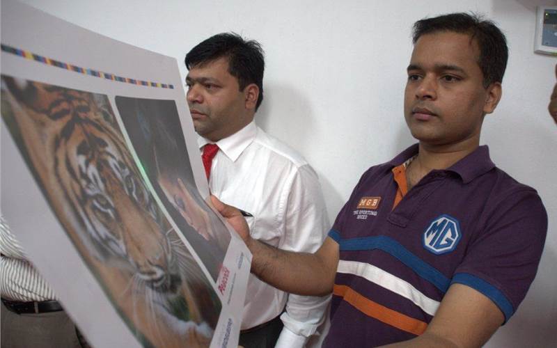 Repro India's Ganesh Khandare, who heads the digital division of the company, was impressed with the machine's fast job changeovers. According to him the USP is Anicolor's low footprint
