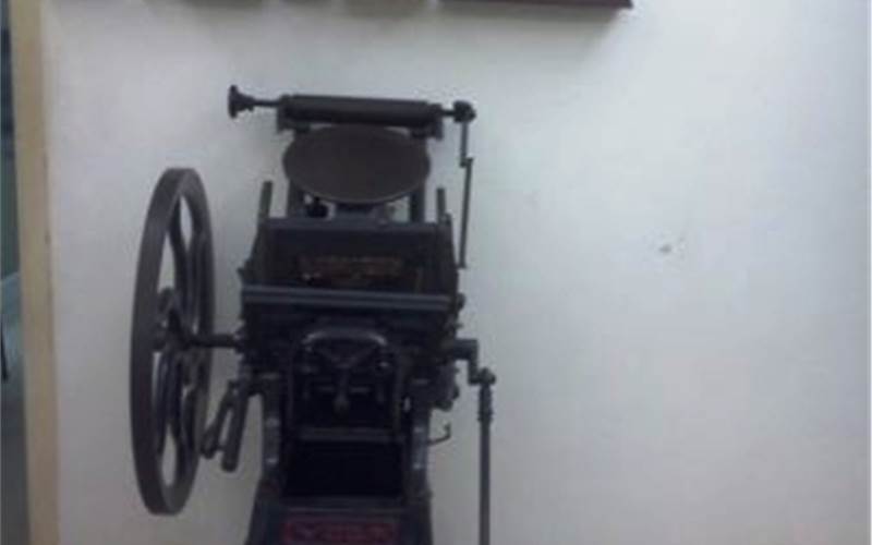 A second attractive feature about Jak is the way they have kept the print history alive. This is an old letterress used hundreds of years ago