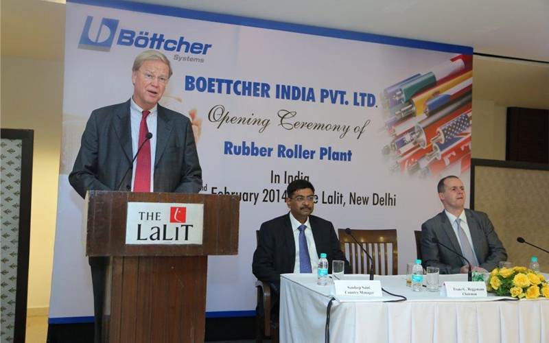Boettcher's first rubber roller manufacturing plant in India