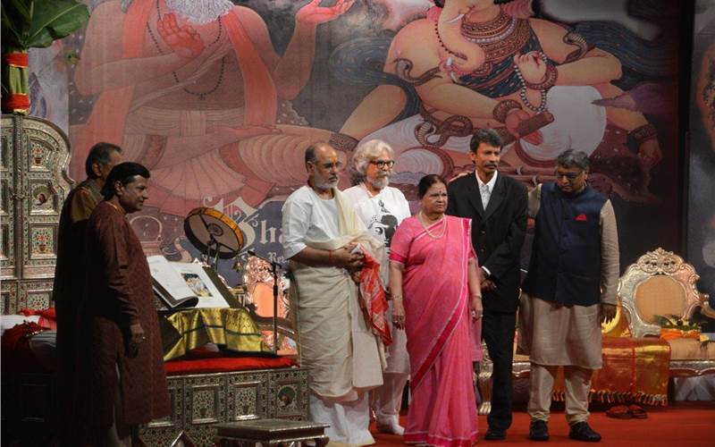 Srinivas Fine Arts host a la grande launch of the Bhagvad Gita by Kokilaben Ambani and Anup Jalota in Mumbai