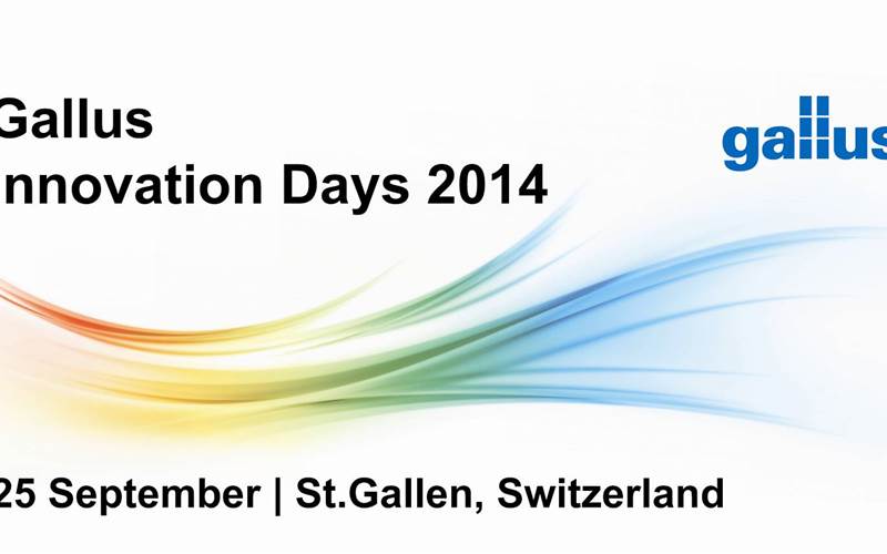 Gallus to unveil its new digital label press system at Gallus Innovation Days 2014