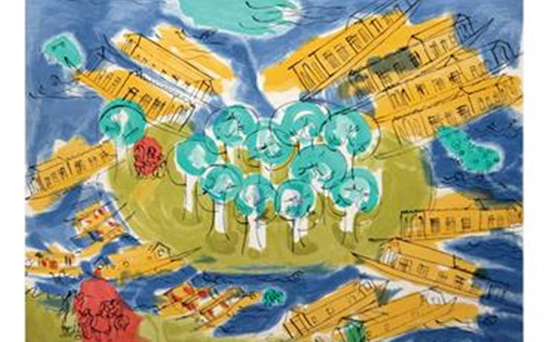 Ratan Parimoo: Boats In Srinagar I | Silk Screen Serigraph on Paper, 30x35-inch, 2012
The challenge:Reproducing the transparency of the colours was crucial. We have tried to capture the liquid effect by creating water patchesThe process: Cloning Parimoo’s style, the procedure of printing began with the application of colours followed by linear line drawingsTech-specs: 23 tones of colours /screens printed on the Somerset Satin White – 300gsm paper. In a span of 20 days (with separation and printing), Marvel produced 90 editions