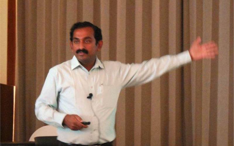 Joy Verghese of Bobst explained the various product offerings from the company, for example, the platen conditioning kit, he said is to ensure the machines are in the best of conditions