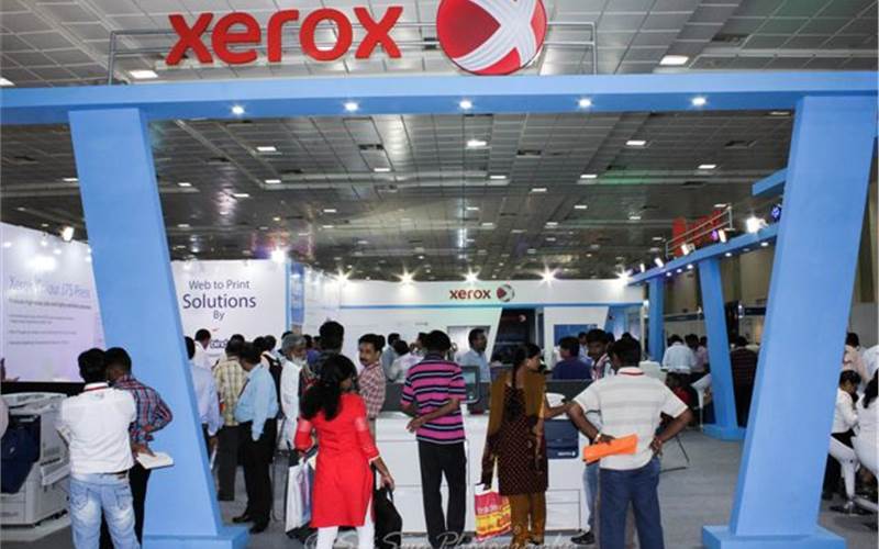 Xerox, were the marquee exhibitor and occupied the biggest stall in the event displaying an array of digital devices which included the C75 and J75 digital presses for the first time