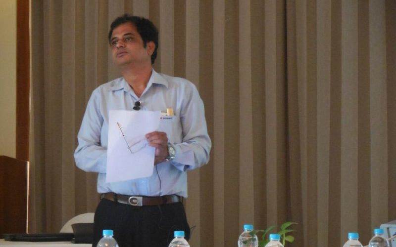 During the event, Sachin Mahajan, trainer at Bobst India advocates the importance of training and generating  skilled workforce