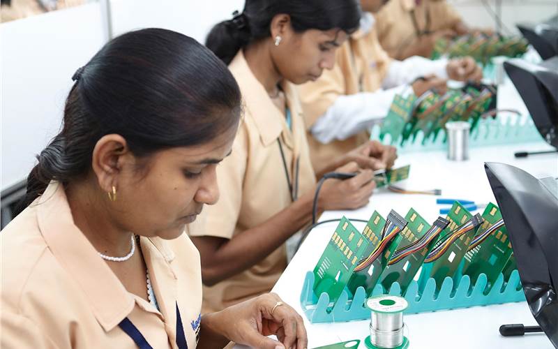 We (Rushikesh Aravkar and Anand Srinivasan) are at Keetronics, where a team dominated by women “is looking at the world, not as it is but as it could be,” as their managing director, Rajesh Kulkarni, puts it.