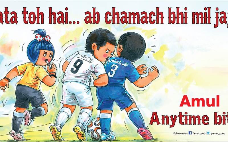 Suarez has a knack for being in the limelight for the wrong reason. His 'bite' was perfect fodder for people at Amul.