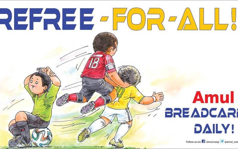 One of the reason for Brasil's epic meltdown was their star player Neymar's absence from the final after  fracturing his third vertebra, thanks to clumsy challenge by Colombia's Zuniga. Clumsiness is always good for humour. Hope Neymar has a rapid recovery.