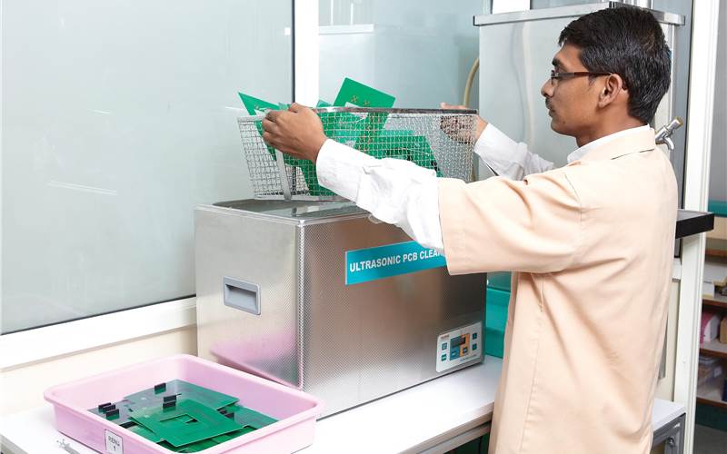 Ultrasonic PCB cleaning