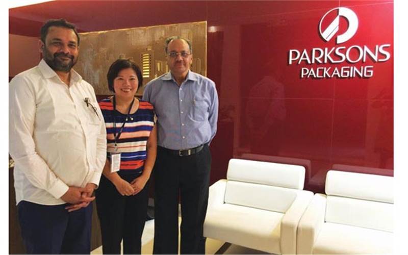 Two Wen Chuan KYE-108DRK automatic film lamination machines are set to ramp up the post-press facility of Mumbai-based Parksons Packaging upcoming plant in South India's Sri City. Hyderabad-based Techno Graphics Services (TGS), which represents Wen Chyuan in India, facilitated the deal. (r) Muralidhar Nalli, director, TGS, said, “The lamination machines will be modified to suit Parksons’ size requirements"