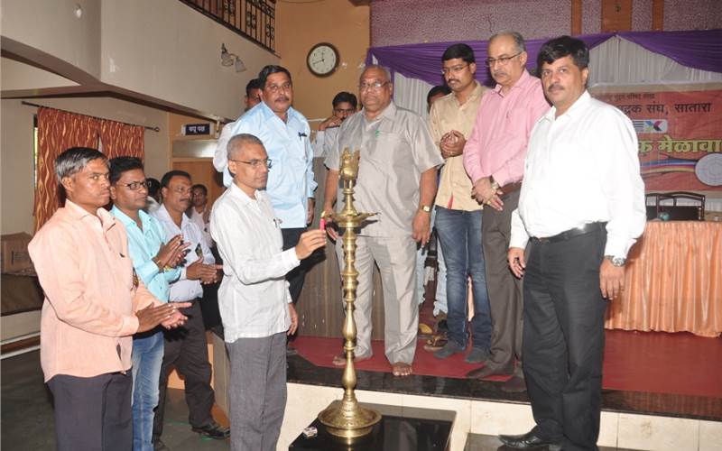 Ravindra Joshi of AIFMP during the roadshow. He said, AIFMP has a vital role for developing education and technically sound workforce for the printing industry