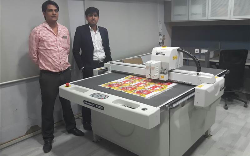 KG Sharma, director and Bhupender Suhag, production manager of Miraj Multicolor