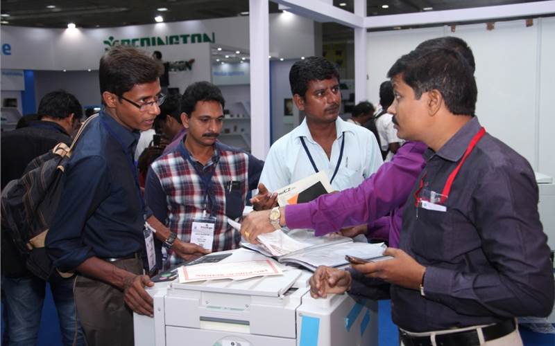 Riso digital duplicators and printers show off their energy start compliant with low power consumption, eco-friendly soy ink, and natural-fiber masters